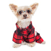 Buffalo Red Check Flannel Holiday Dog Pajamas