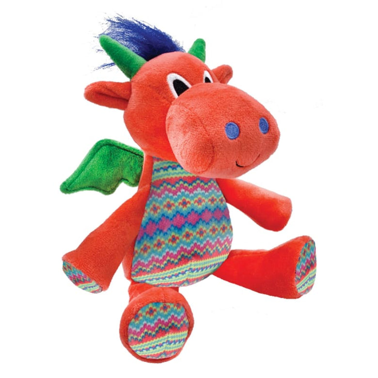 Huxley & Kent dog toys Fireball Dragon Colorful Plush Dog Toy