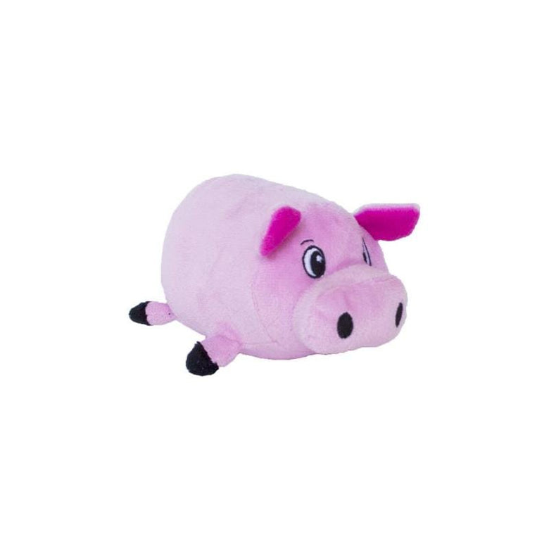 Outward Hound dog toys Fattiez Pink Pig Plush Dog Toy - Small