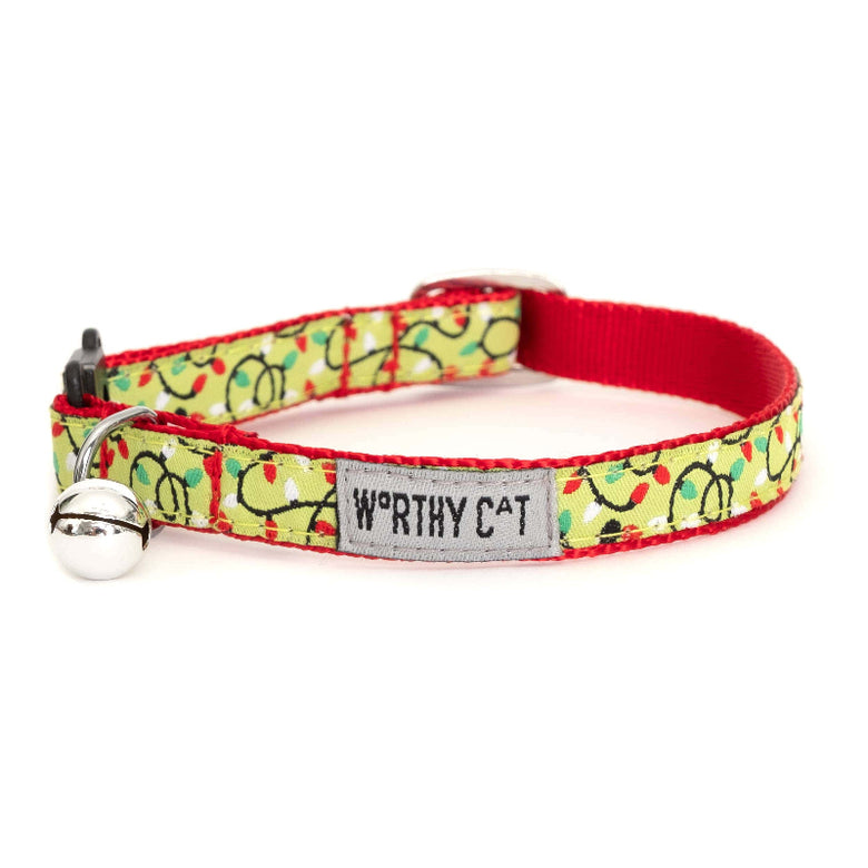 The Worthy Dog The Worthy Dog - Lit Cat Collar: Green / One Size Fits Most