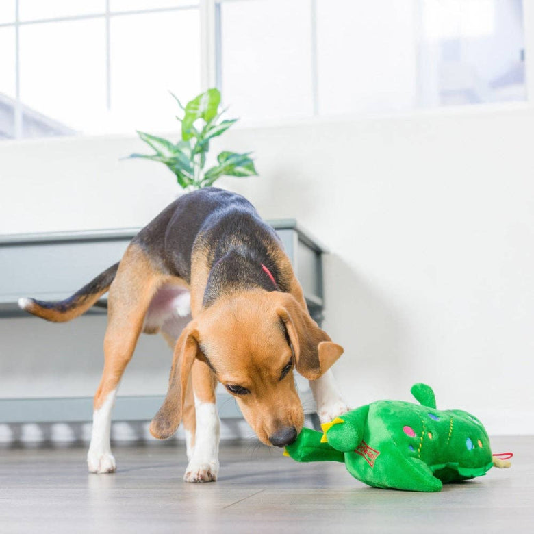 Christmas Tree Rex 2.0 Plush Squeaky Holiday Dog Toy - 2 Sizes