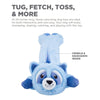 Outward Hound dog toys Longidudes Raccoon Plush and Tug Dog Toy - 29" long