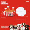 PAWTY Dog Toys dog toys Pawty's Fried Chicken Interactive Plush Squeak Dog Toy Set - 4 Pc