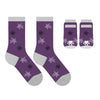 Extreme Fit Wholesale Pet Socks Purple Spiderweb Halloween Matching Pet & Owner Fun Socks - One Size Fits Most