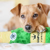 ZippyPaws dog toys Happy Hour Crusherz Champagne Bottle Squeaky Plush Dog Toy