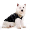 Dogo Pet Fashions Jackets Ruched Bubble with Faux Fur Collar Black Dog Jacket