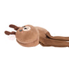EcoZippy Christmas Holiday Crinkle Reindeer Plush Squeaky Jumbo Dog Toy