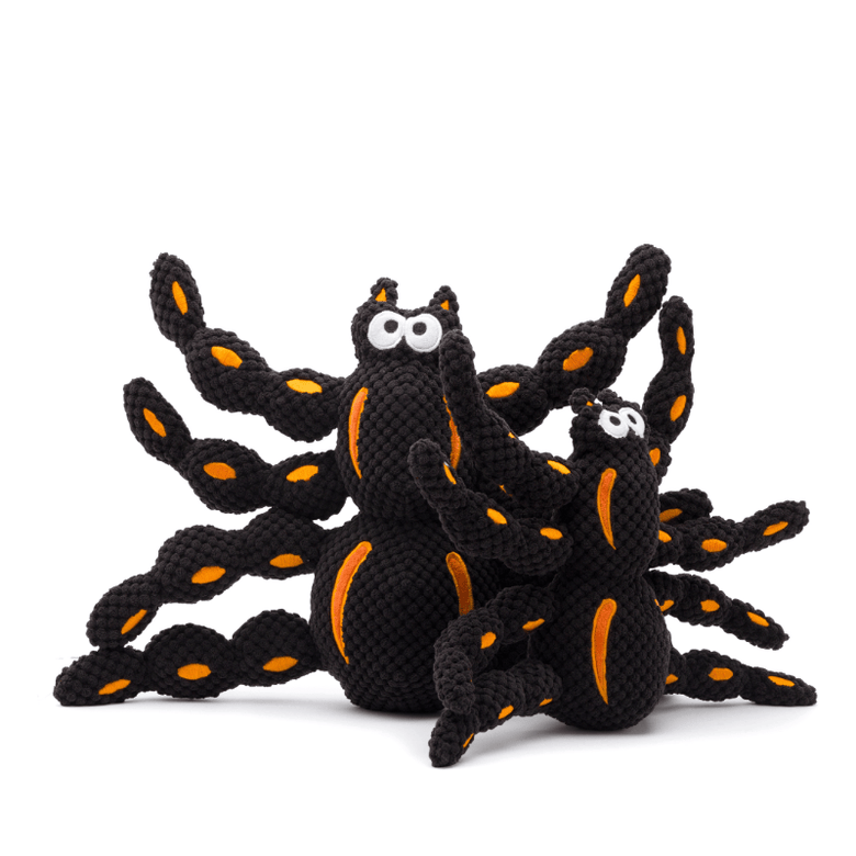 fabdog dog toys Halloween Spider Floppy Large Plush Squeaky Dog Toy - 2 Sizes
