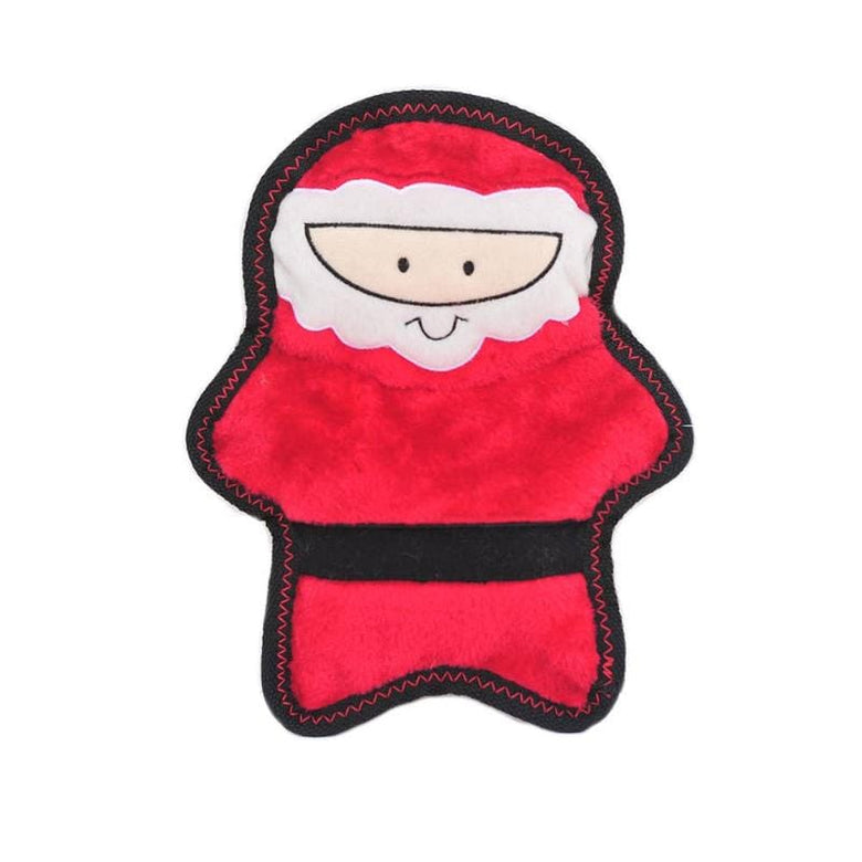 ZippyPaws dog toys Holiday Z-Stitch Santa Claus Dog Toy