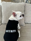 Security Black Embroidered Dog T-Shirt
