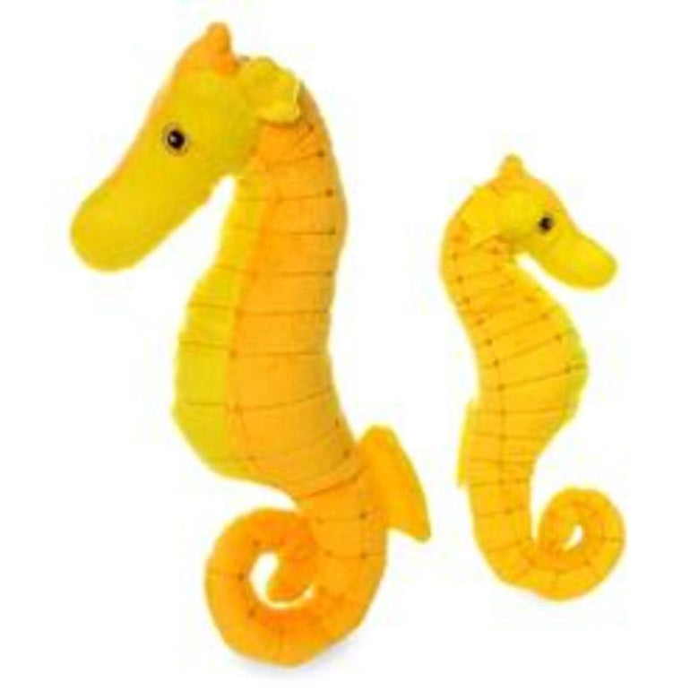 VIP Products/Tuffy dog toys Jr Tuffy Ocean Creature Series Sarafina Seahorse Durable Tough Yellow Dog Toy - Jr Size