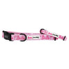 SASSY WOOF COLLARS Malibu B Pink Adjustable Dog Collar