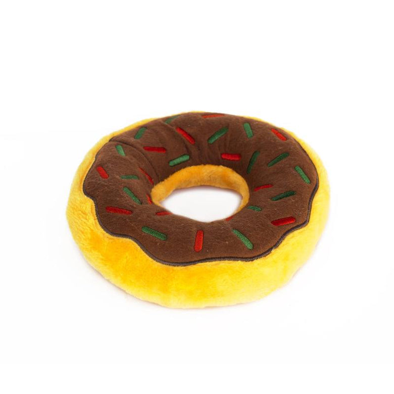 ZippyPaws dog toys Gingerbread Jumbo Holiday Donutz Sprinkles Squeaky Dog Toy