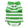Doggie Design, Inc Collared Shirts Green / XS Colored Striped 100% Cotton Dog Polo Shirts - 3 Colors