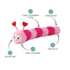 Petshop by Fringe Studio dog toys Love Bug Heart Pink Large Plush Dog Toy