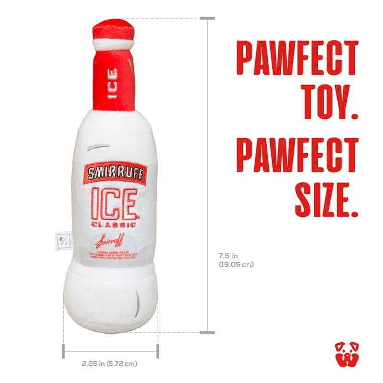PAWTY Dog Toys dog toys Pawty Smirruff Ice Bottle Plush Squeaky Dog Toy