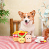 Hugsmart Products Inc dog toys Picnic Time Basket Multi Part Interactive Plush Dog Toy Set - 4 Pc
