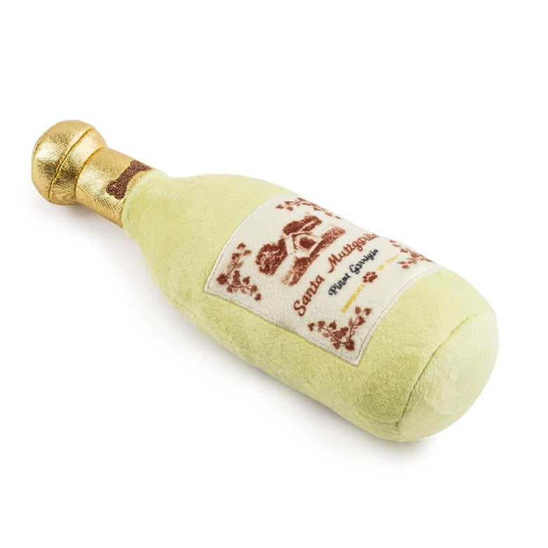 Haute Diggity Dog dog toys Santa Muttgarita Pinot Grrrigio Plush Dog Toy - New Style