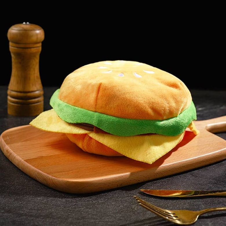 Hugsmart Products Inc dog toys Pooch Pouch Cheeseburger Dog Backpack