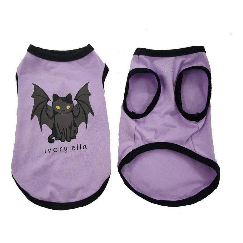 Barker's Bowtique - Home to Hip Doggie & Max's Closet dog apparel Ivory Ella Halloween Bat Pet Tank