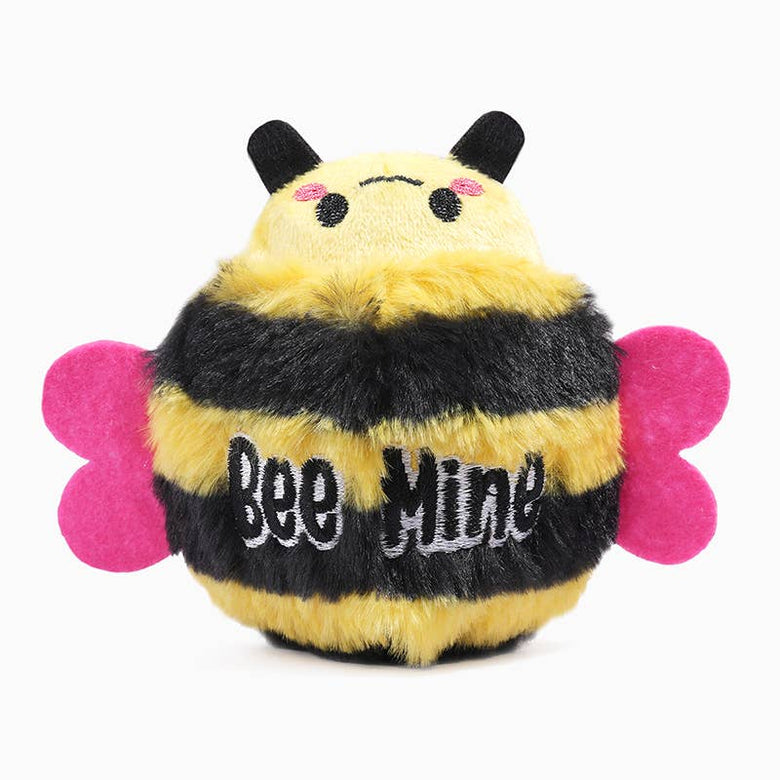 Hugsmart Products Inc Dog Toys Woof Love Bee Mine Plush Ball Dog Toy