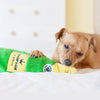 ZippyPaws dog toys Happy Hour Crusherz Champagne Bottle Squeaky Plush Dog Toy