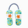 Hugsmart Products Inc dog toys Beach Daze Fun Summer Slippers Rope Tug Plush Dog Toy