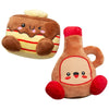 SnugArooz dog toys Pancake and Syrup Snug Buddies Squeak Plush Dog Toy Set - 2pk