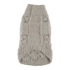 Blossom Feather Soft with Flower Buttons Warm Dog Sweater - Grey
