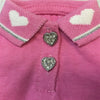 Puppe Love / PamPet USA Tee's Pink Heart Collared Polo Dog Shirt