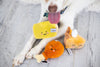 Pearhead, Inc. dog toys Thanksgiving Dinner Turkey Leg, Corn Cob, and Pie Plush Squeak Dog Toy Set - 3 Pc