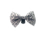 Mina + Pup Bow Tie You’re So Glam Leopard Silver Ombre Bow Tie Dog Collar Attachment