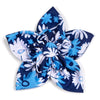 Flower Power Blue Flower Pet Collar Attachment - Size Small
