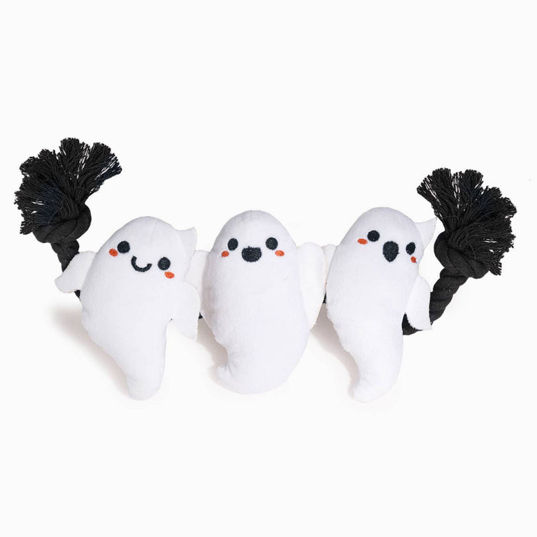 Hugsmart Products Inc Hugsmart Products Inc - HugSmart Pet - Howloween Night | Rope Ghost - Dog Rope Toy