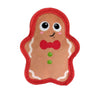 Christmas Gingerbread Man Tough Skinz Plush Squeaky Holiday Dog Toy