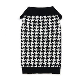 DogoPet.com Sweater Black / XXS Houndstooth Sweater