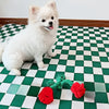 TM - FUNNYSNOW dog toys Plush Red Rose Flower Rope Tug Dog Toy