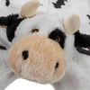 GoDog dog toys Barnyard Buddies Cow Squeaky Plush Flattie Dog Toy - 2 Sizes