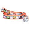The Worthy Dog Leashes Halloween Monster Mash Checker & Orange Dog Leash - Sz Lg