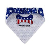 Barker's Bowtique Bandanas Hip Doggie Pack USA Reversible Dog Bandana