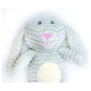 Thoozy dog toys Tuff & Cuddly Grey Bunny Easter Spring Squeaky Plush Dog Toy - 12.5"