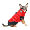 Barker's Bowtique Jackets HD Crown Puffer Dog Coat Vest - Red