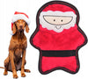 Holiday Z-Stitch Christmas Santa Claus Plush Squeaky Dog Toy