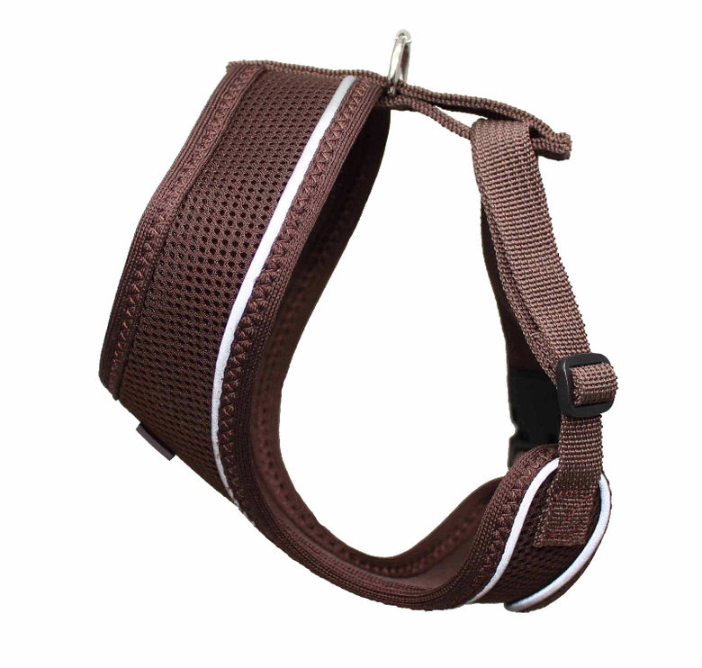 Barker's Bowtique Barker's Bowtique - Hip Doggie - Ultra Comfort Harness - Brown: XS