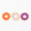 ZippyPaws dog toys Halloween Donutz Miniz Purple Orange White Dog Toy Set - 3 Pack