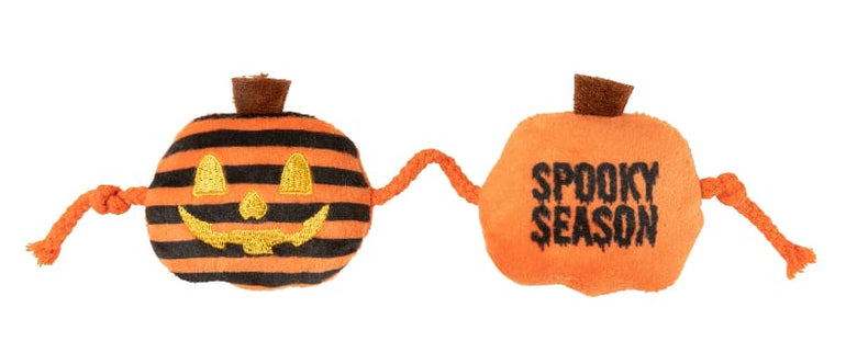 FuzzYard Cat Toys Halloween Spooky Season Pumpkins String Plush Cat Toy Set - 2pc