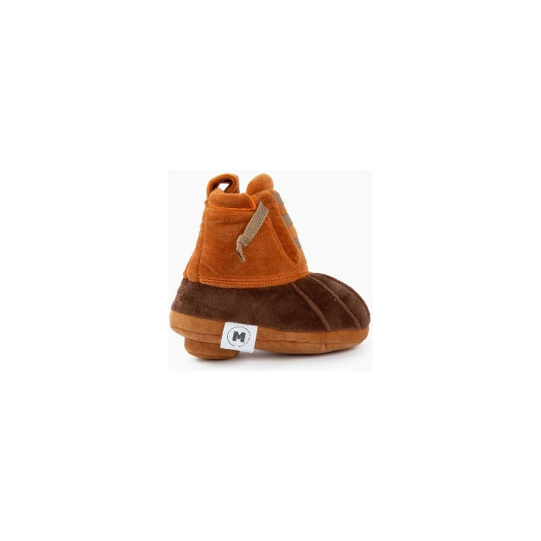 Muttzie dog toys LL Bark Brown Boot Plush Dog Toy