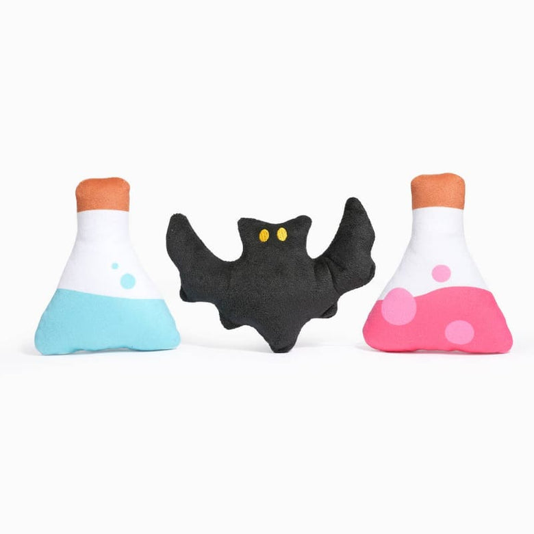Hugsmart Products Inc dog toys Howloween Night Witches Brew Interactive Burrow Plush Dog Toy Set - 4 Pc