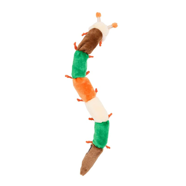 ZippyPaws dog toys Caterpillar Fall Forest Colors Long Plush Squeaky Dog Toy