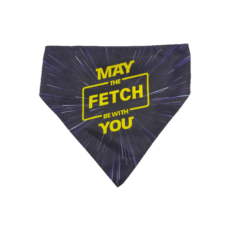 Barker's Bowtique Barker's Bowtique - May the Fetch be with You Dog Bandana - reversible: XS
